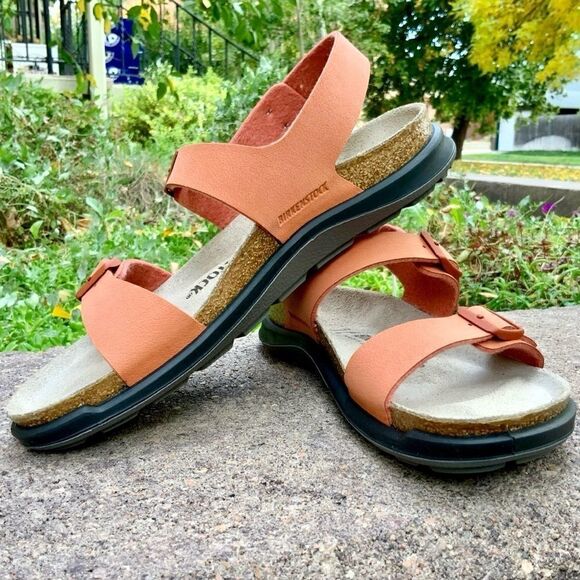 BIRKENSTOCK SONORA CROSSTOWN SANDAL FADED BRICK LEATHER DAD OUTDOOR HIKING - Picture 14 of 14